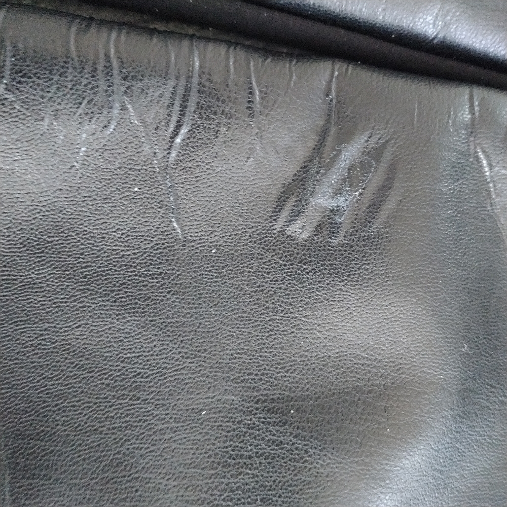 Chaps Black Faux Leather Pants Leggings 1X - Picture 9 of 10